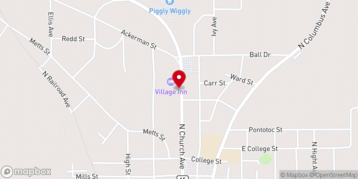 Map showing location of C & K Discount Store