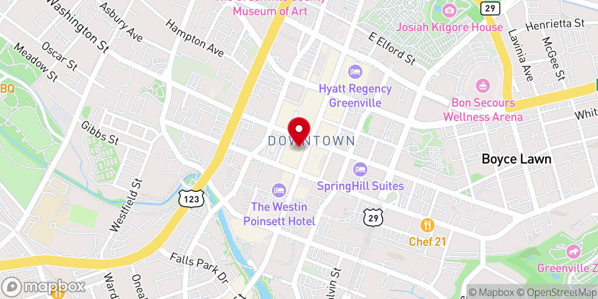 Map showing location of Christ on Main, Catholic Information Center