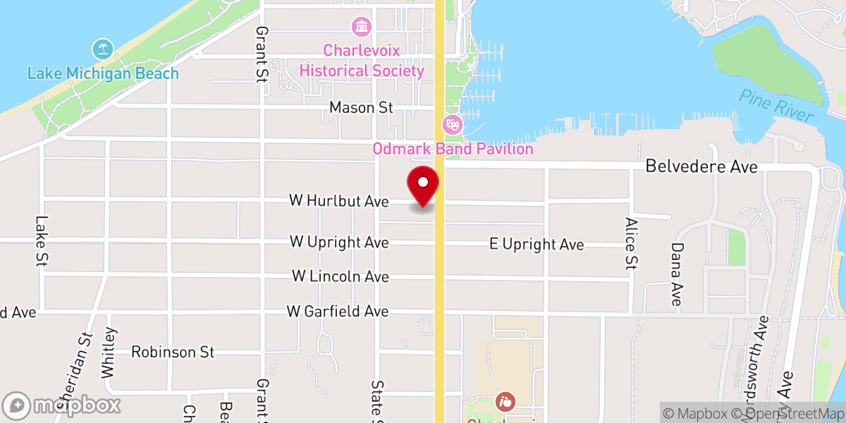 Map showing location of Community Food Pantry