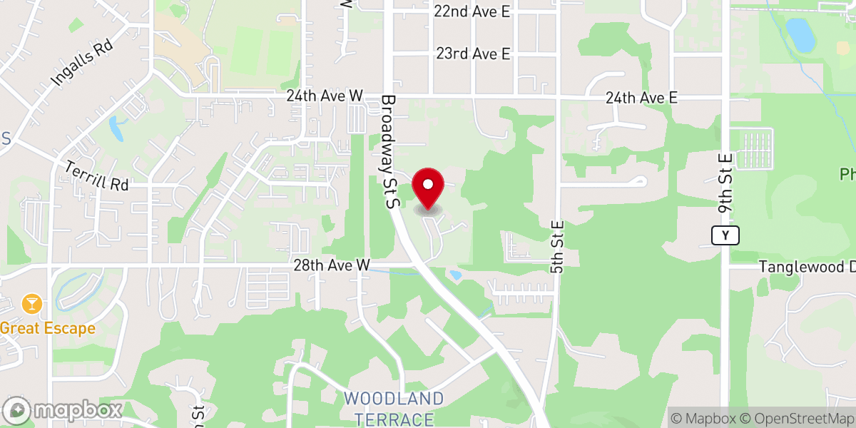 Map showing location of Immanuel Baptist Church