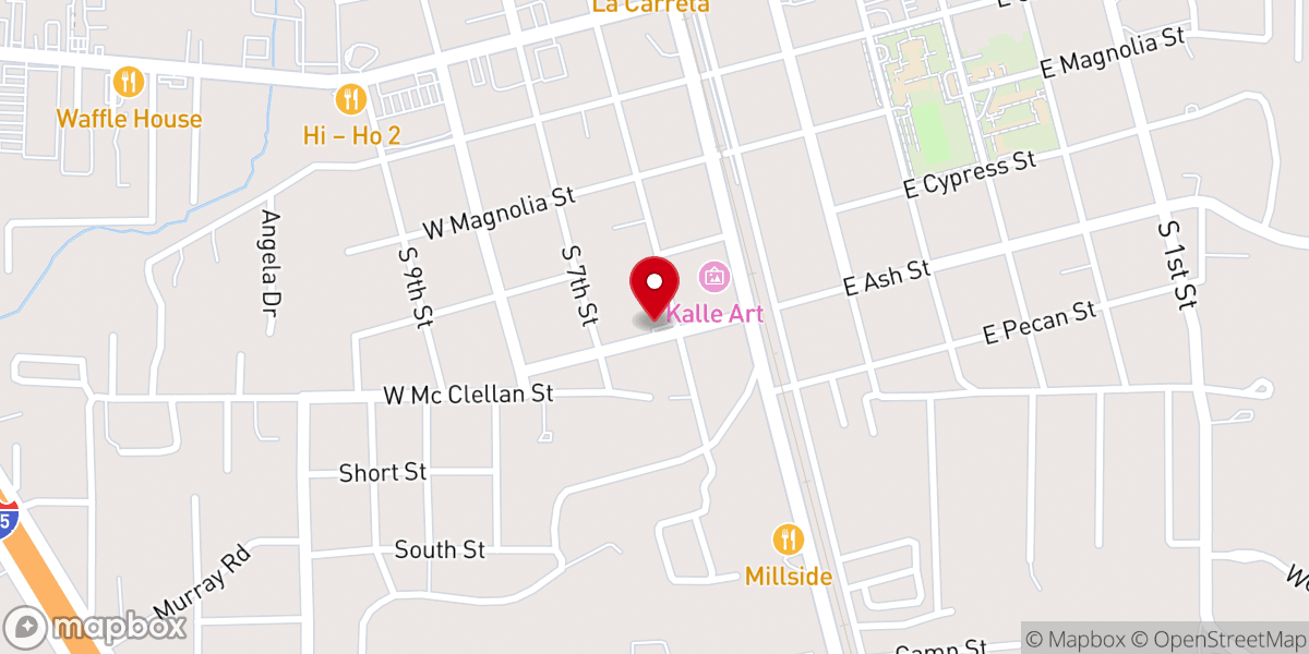 Map showing location of Tasker Memorial A.M.E. Zion Church