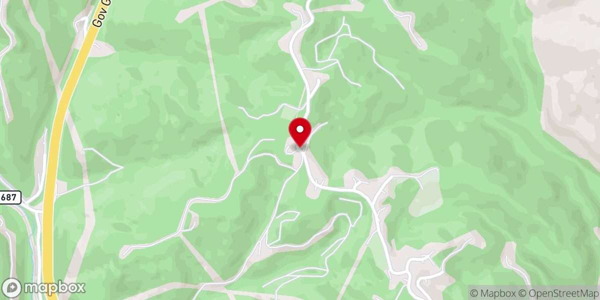 Map showing location of Macedonia Church