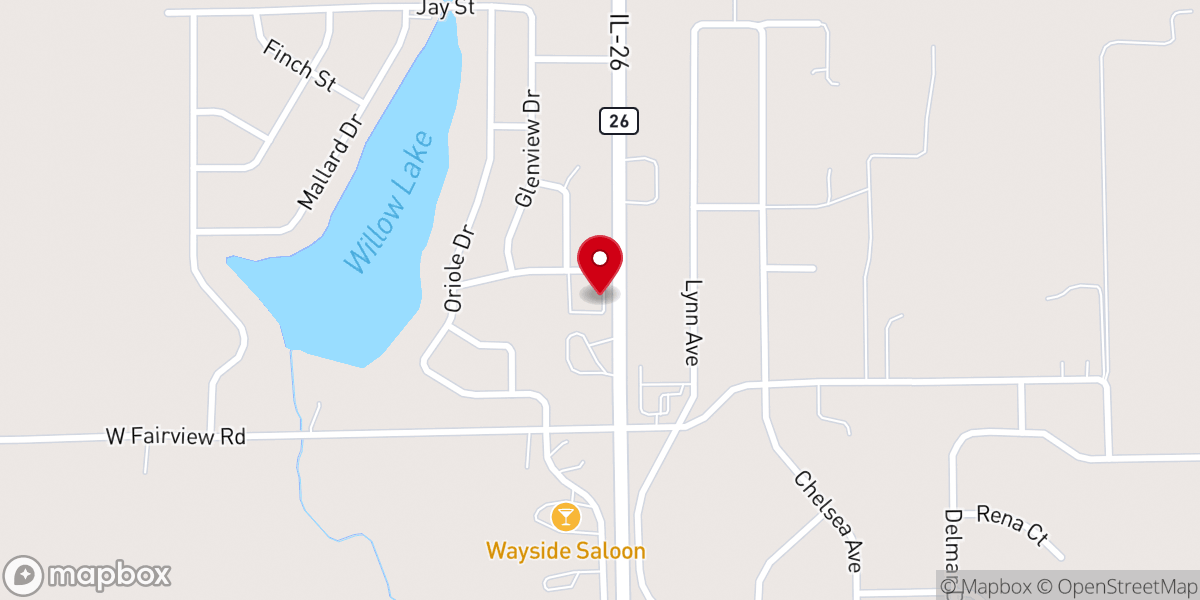 Map showing location of First Free Methodist Church