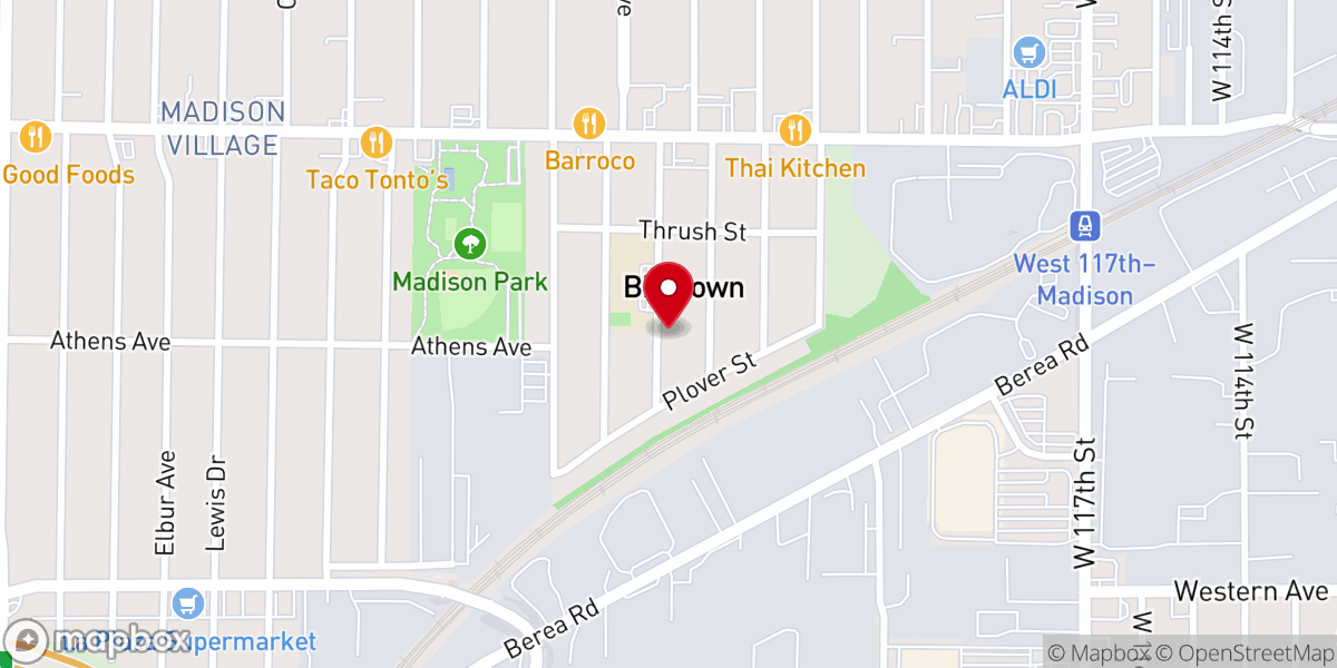 Map showing location of St. Nicholas Ukrainian Orthodox Church