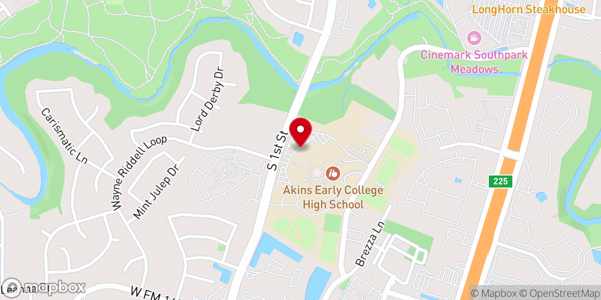 Map showing location of Living Hope Bible Church