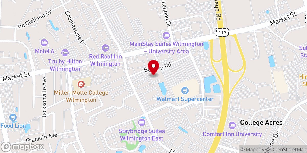 Map showing location of Macedonia Missionary Baptist Church