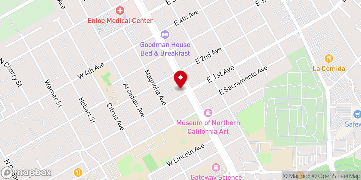 Map showing location of Church On the Esplanade