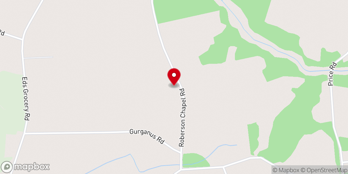 Map showing location of Roberson Chapel Word of Life Ministries Inc