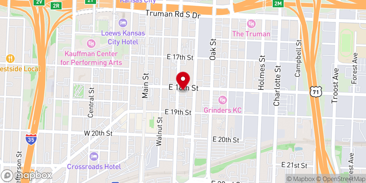 Map showing location of Church of Scientology of Kansas City