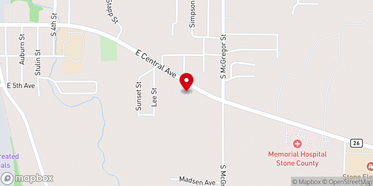 Map showing location of St Francis Xavier Catholic Church