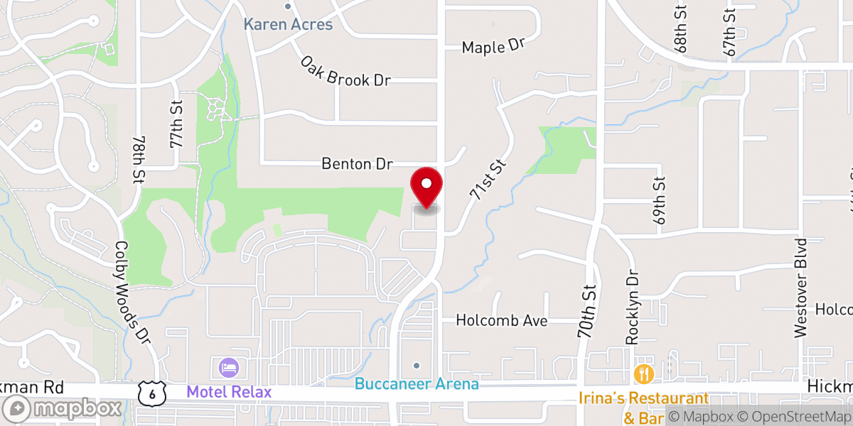 Map showing location of Covenant Christian Church