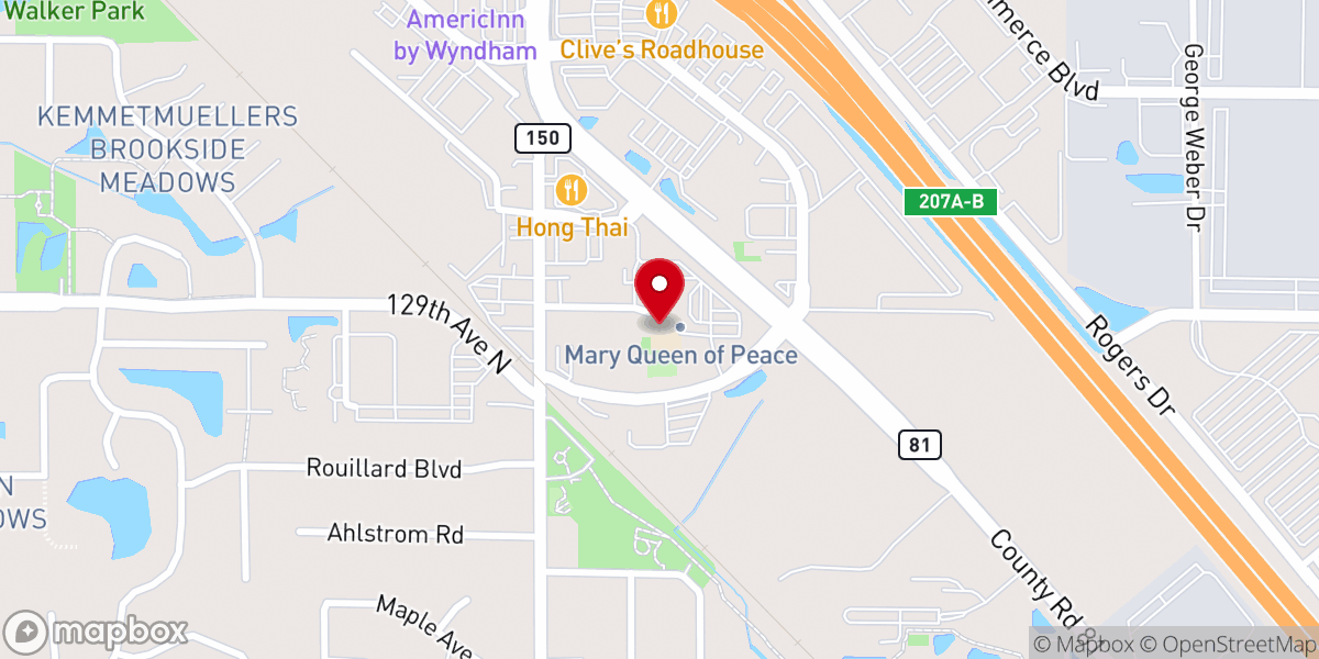 Map showing location of Saint Martin's Church School