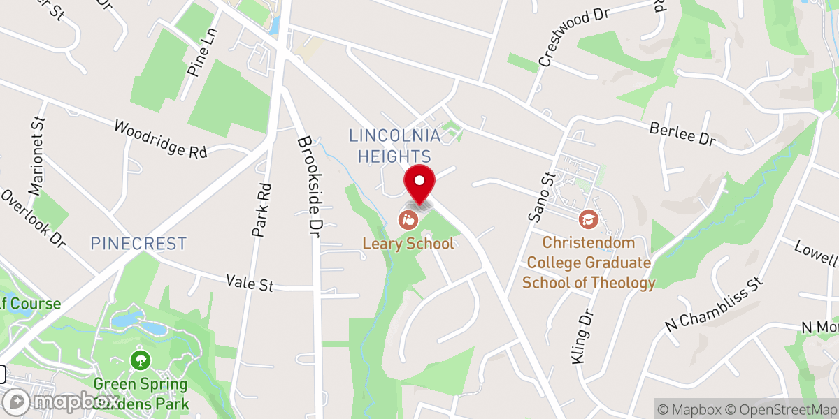Map showing location of Antioch Korean Baptist Church