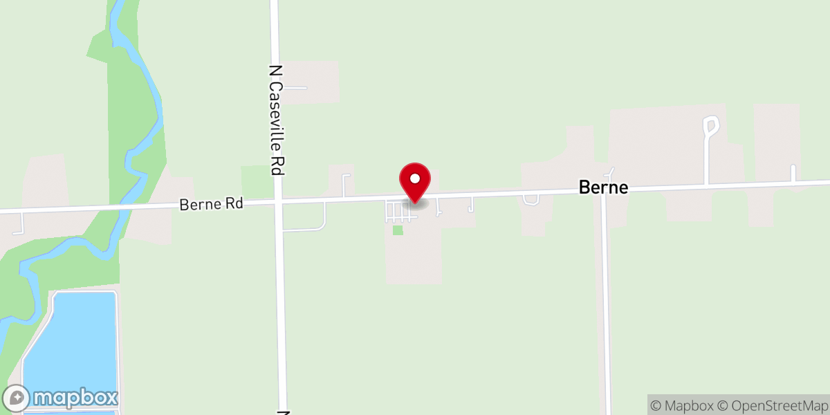 Map showing location of St John's Lutheran Church