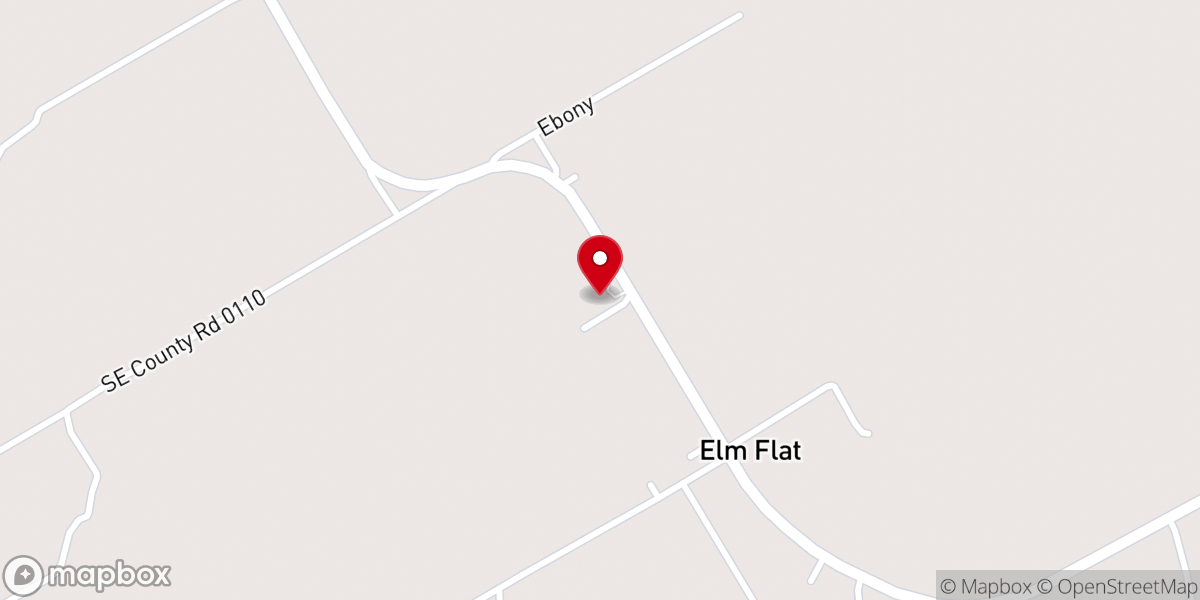 Map showing location of Ebenezer Baptist Church Kerns, Texas