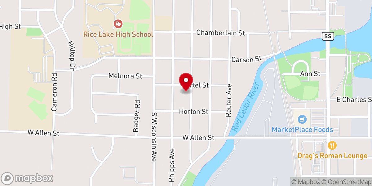 Map showing location of Immanuel Baptist Church