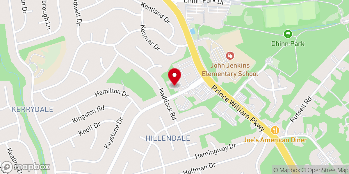 Map showing location of Dale City Church of Christ