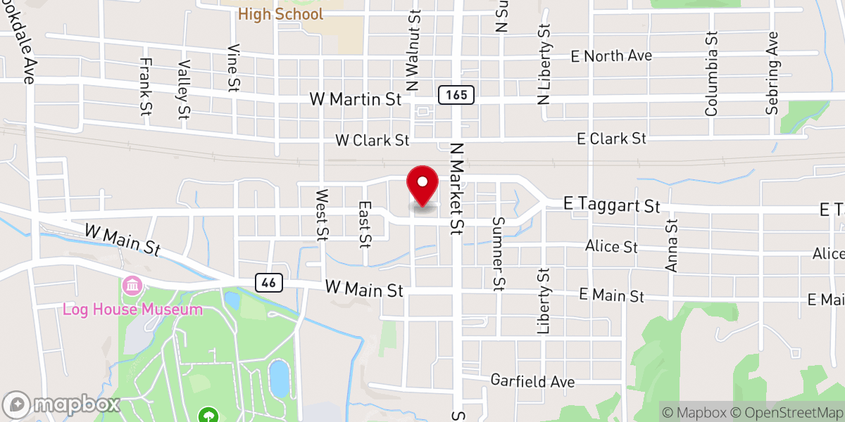Map showing location of American Legion