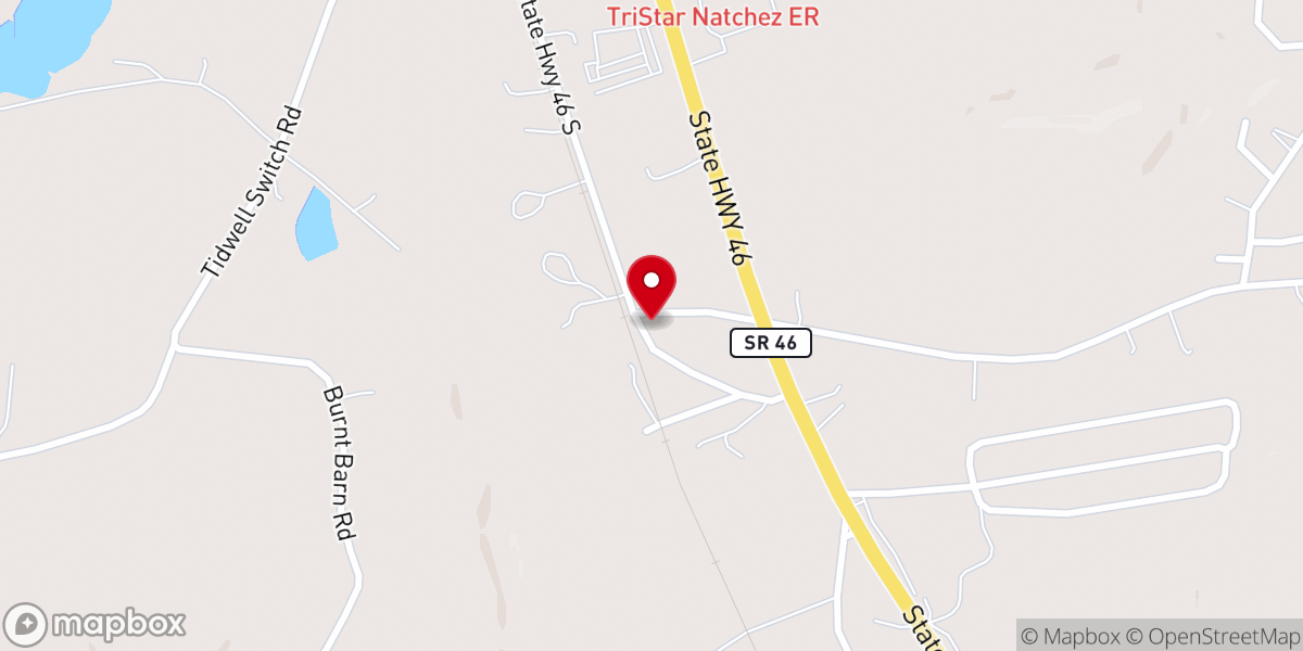 Map showing location of Fairview Baptist Church