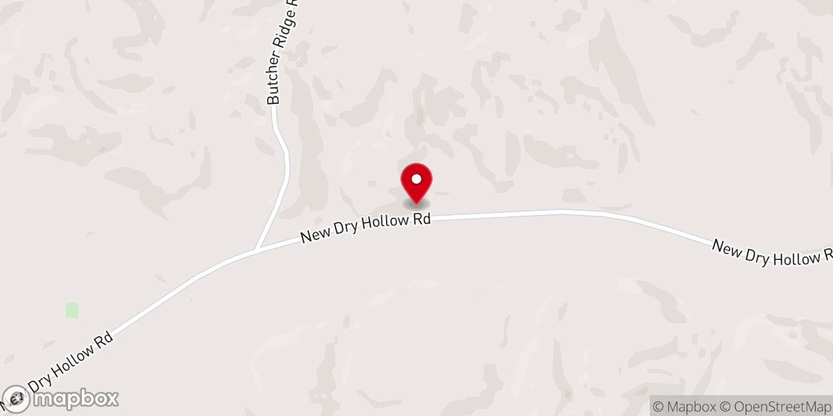 Map showing location of Cumberland Furnace Church of God of Prophecy