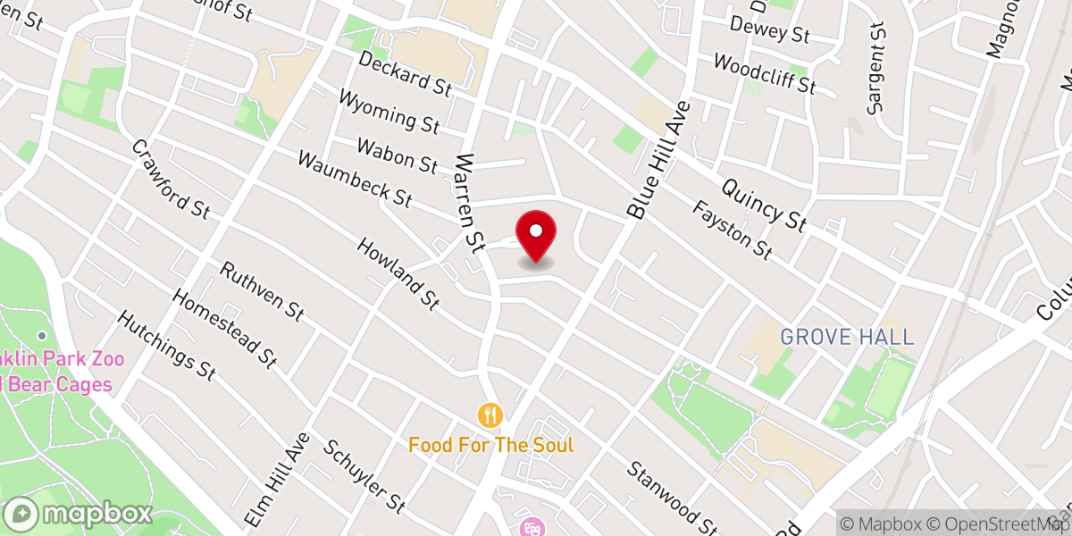 Map showing location of Community Gospel Chapel