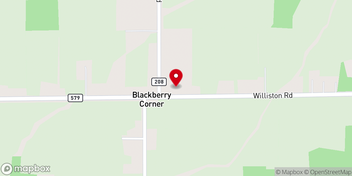 Map showing location of St Peter Lutheran Church