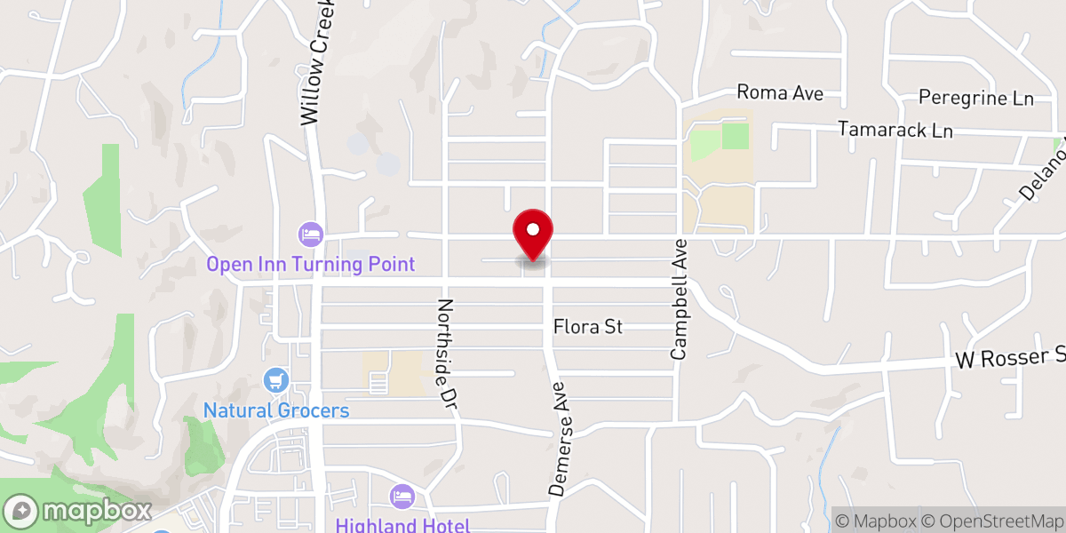 Map showing location of Cornerstone Evangelical Free Church