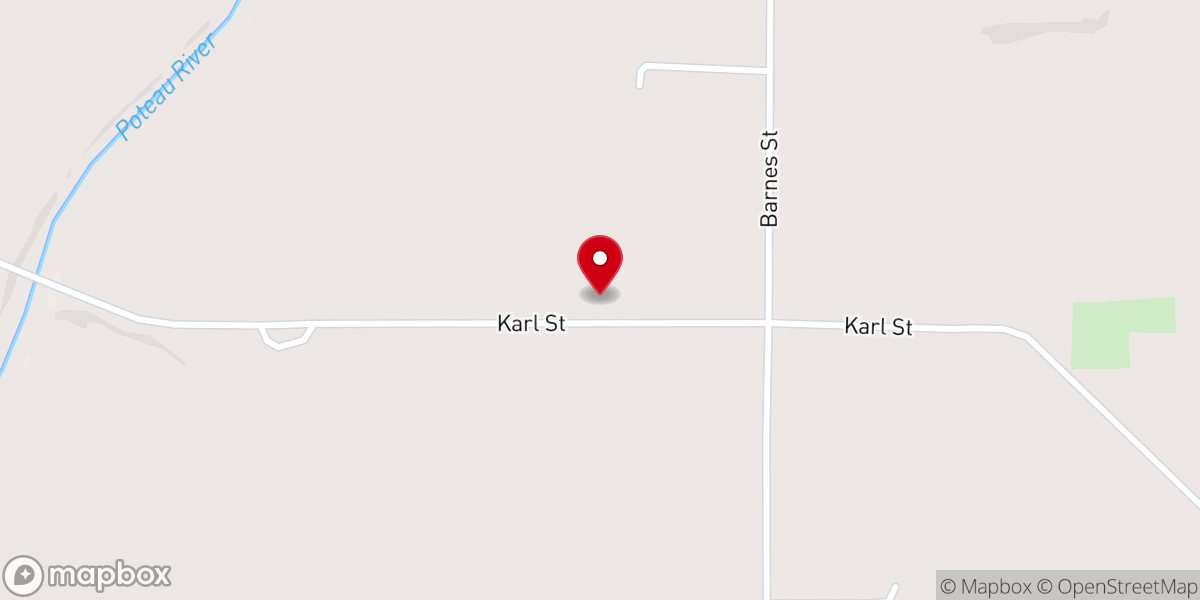 Map showing location of Christian Grove Church