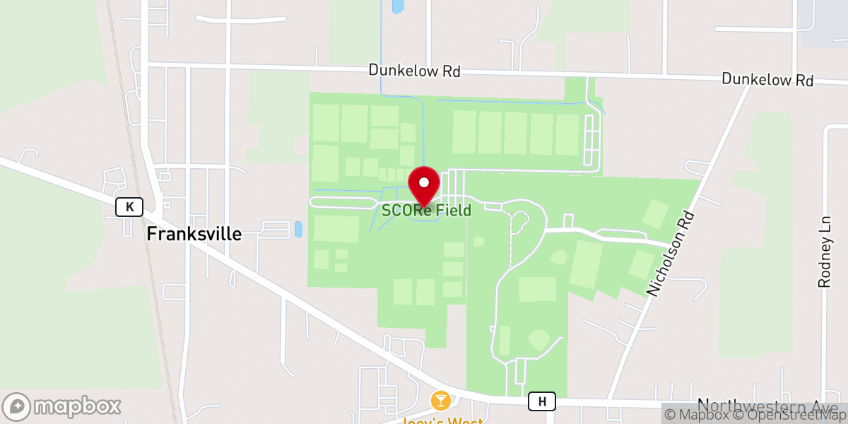 Map showing location of Racine Area Soccer Association