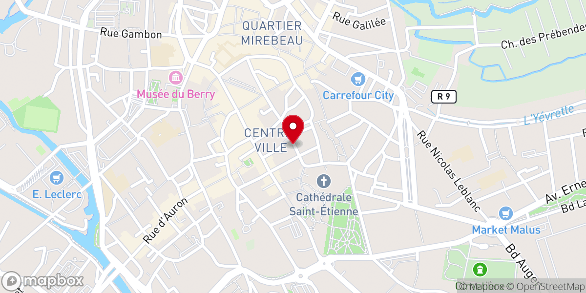 Map showing location of Chapelle de la Réconciliation