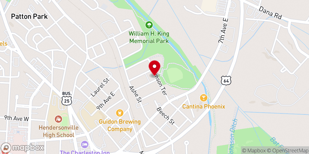 Map showing location of Union Grove Baptist