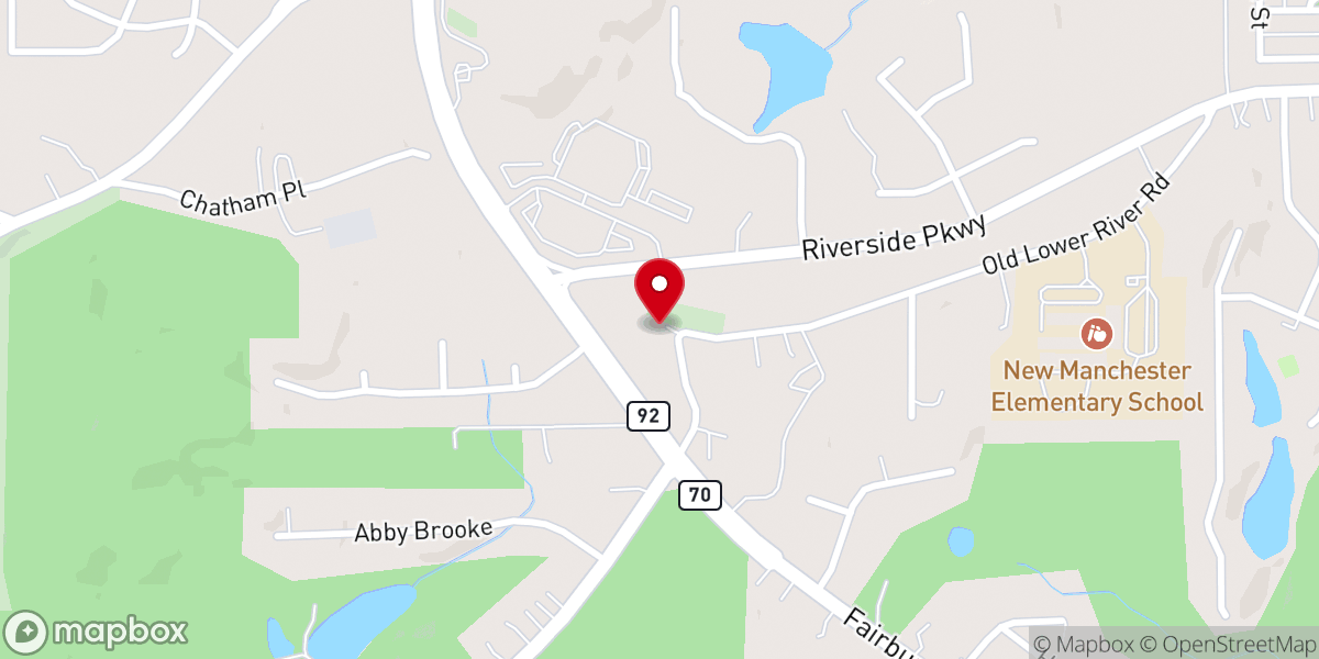 Map showing location of Pleasant Grove Baptist Church