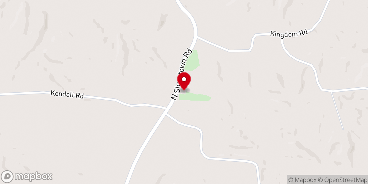 Map showing location of Cobbs Chapel
