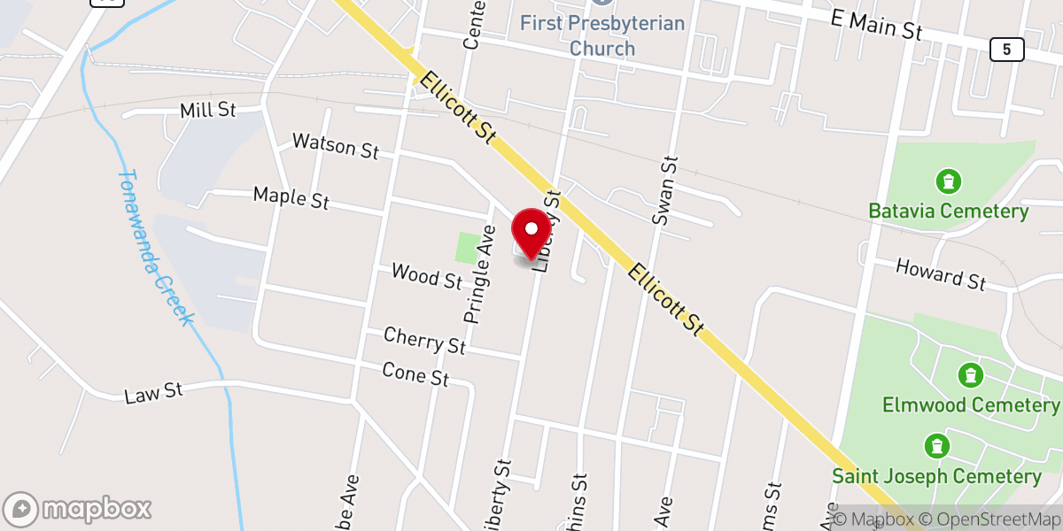 Map showing location of St. Anthony's