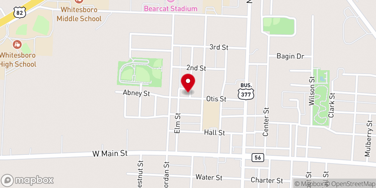 Map showing location of House of Worship