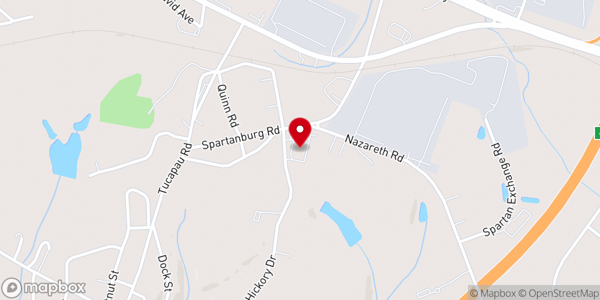 Map showing location of Greater Hopewell Baptist Church
