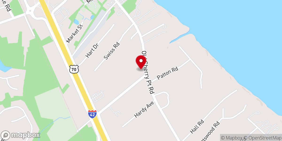 Map showing location of New Life Church