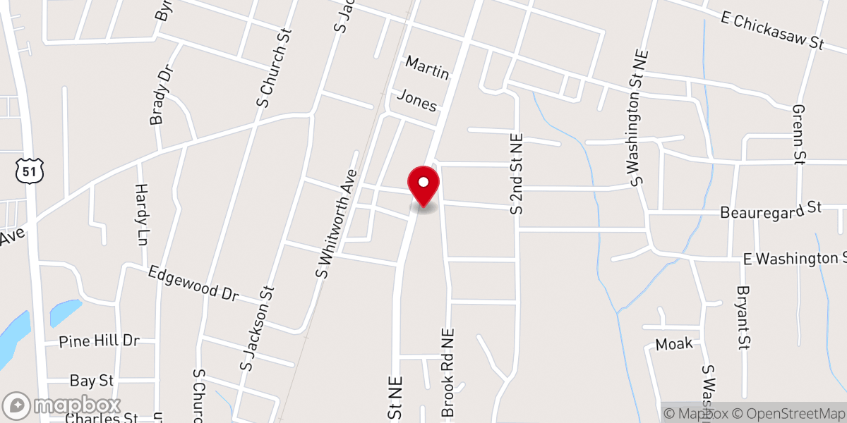Map showing location of New Jerusalem Holiness