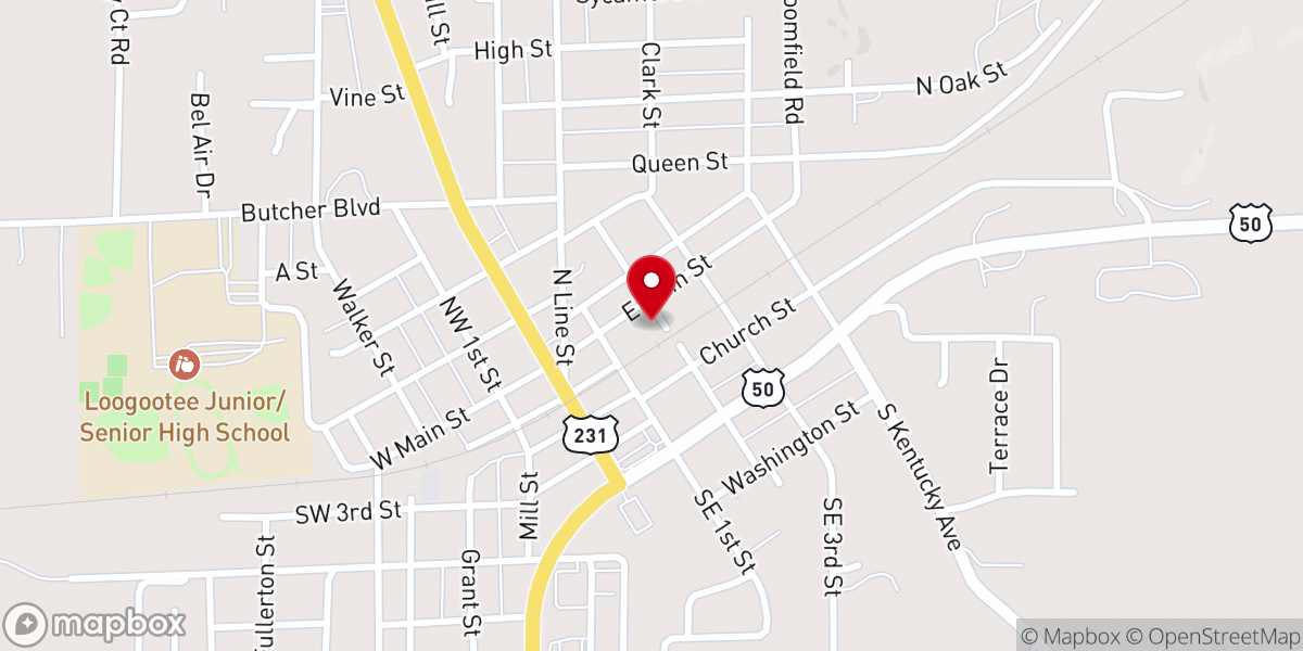 Map showing location of Maranatha Tabernacle of God