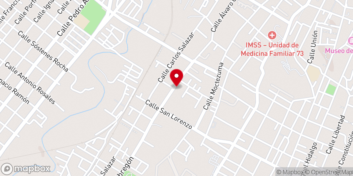 Map showing location of Parroquía de San José