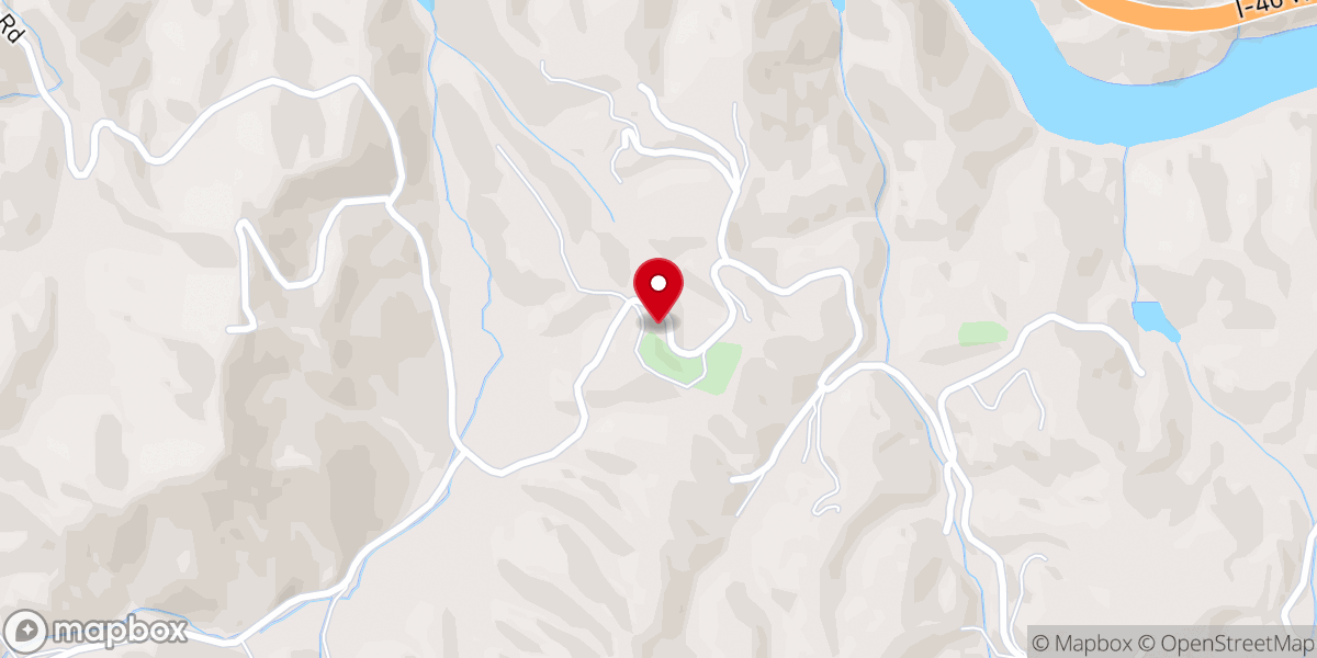 Map showing location of White Oak Church