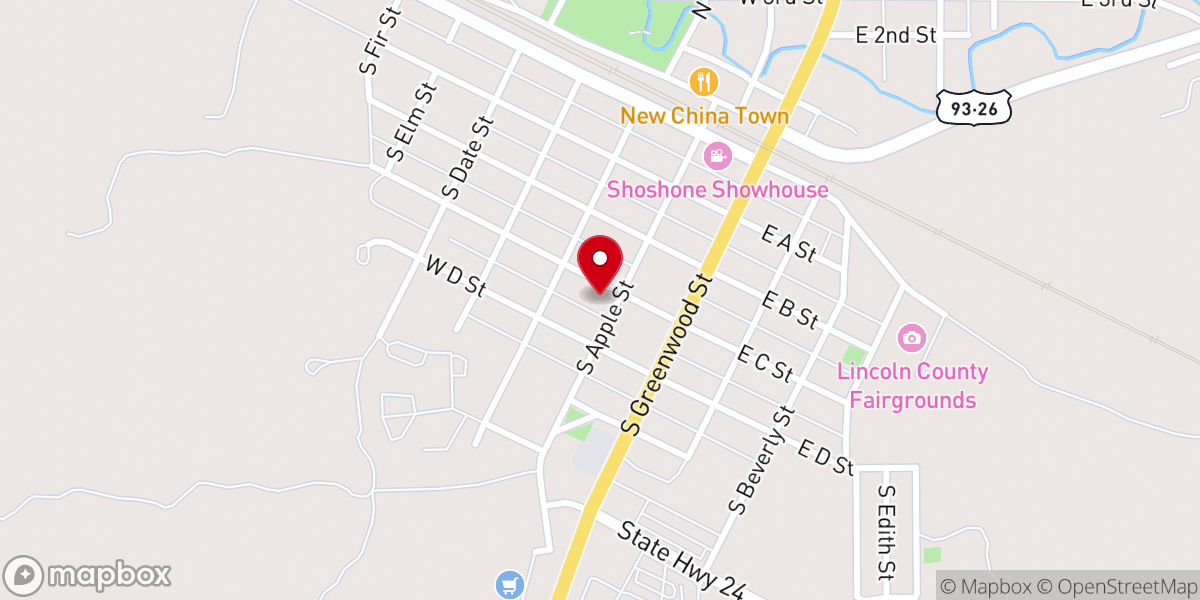 Map showing location of Saving Grace Fellowship