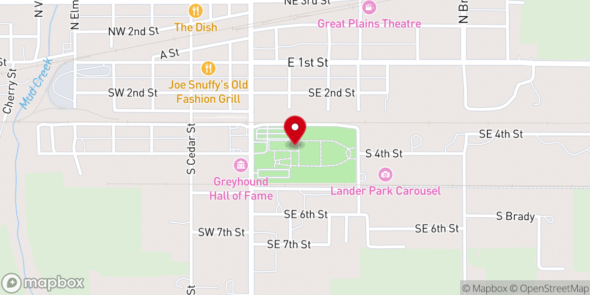 Map showing location of Dwight D Eisenhower Boyhood Home