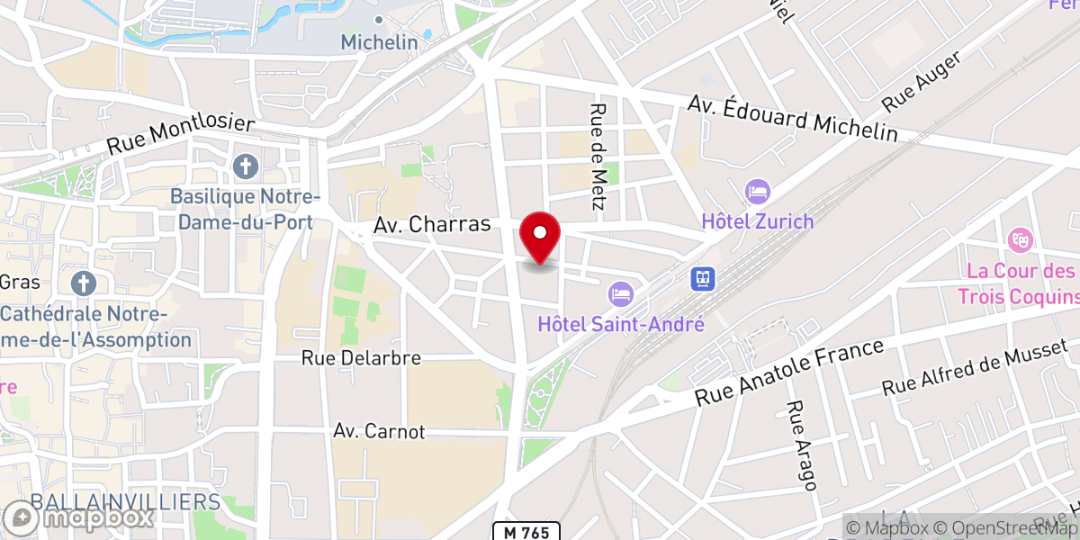 Map showing location of Chapelle de l'ancienne clinique Saint Luc