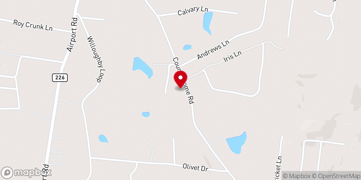 Map showing location of Trinity United Methodist Church