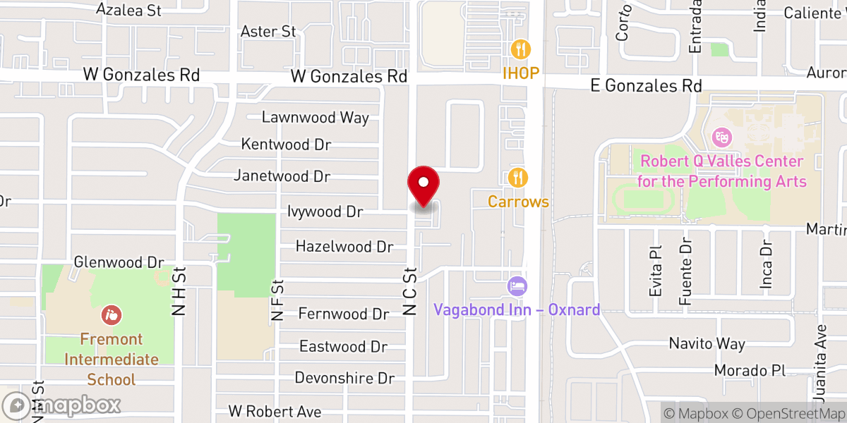 Map showing location of St John's Lutheran Church