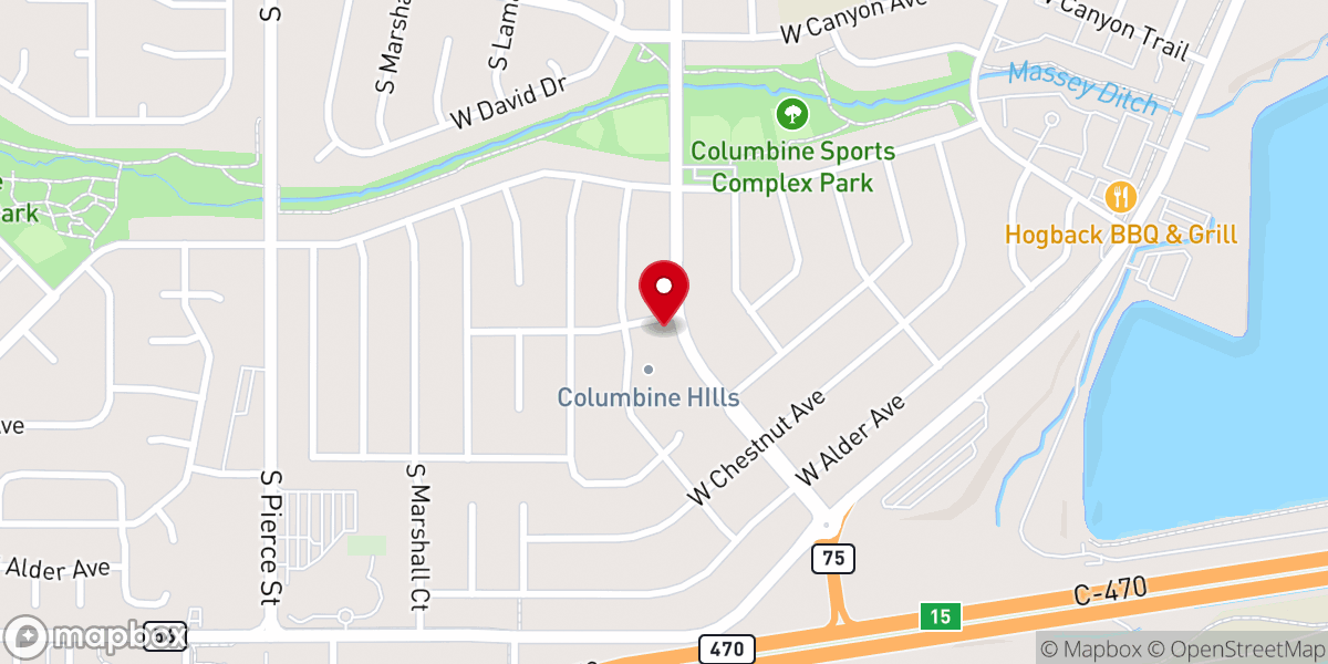Map showing location of The Church of God in Littleton