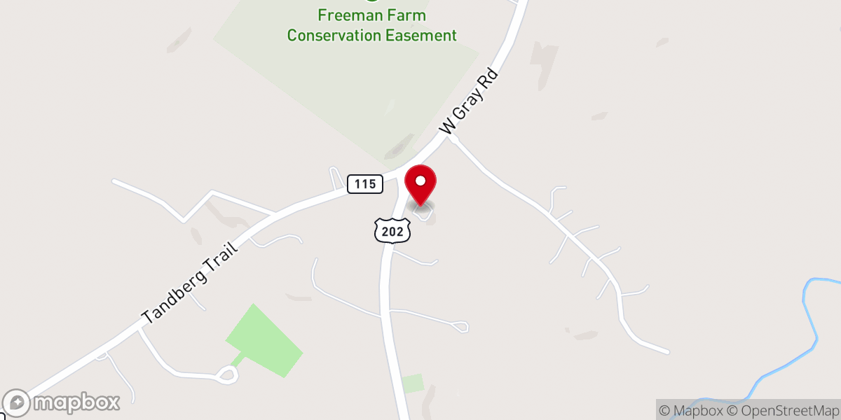 Map showing location of Windham First Church-The Nazarene