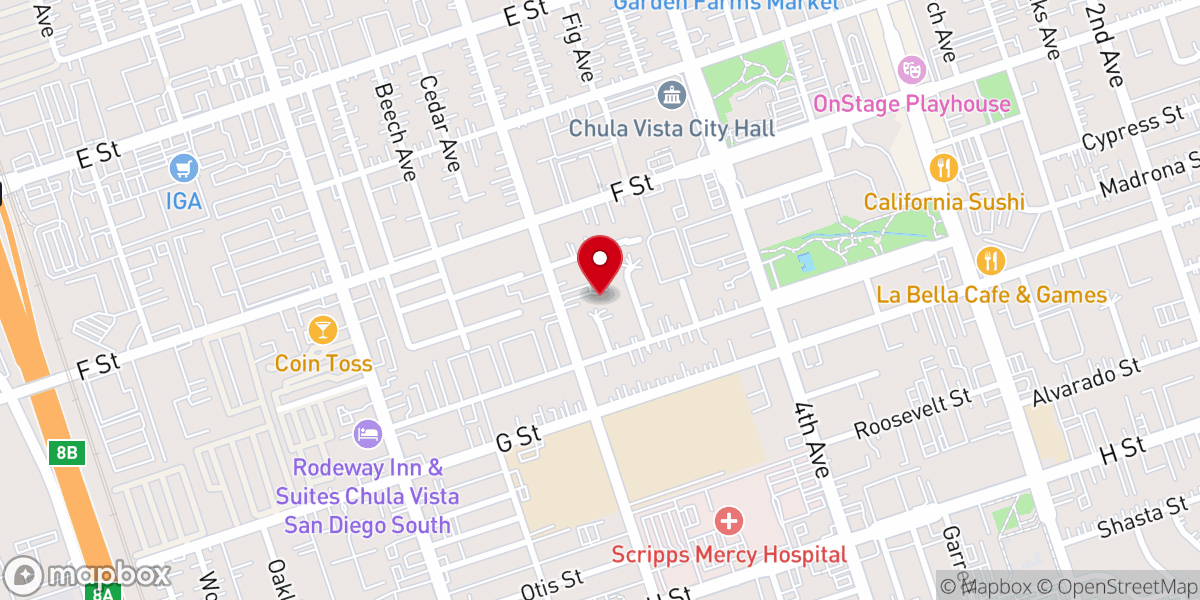 Map showing location of Berean Bible Baptist Church