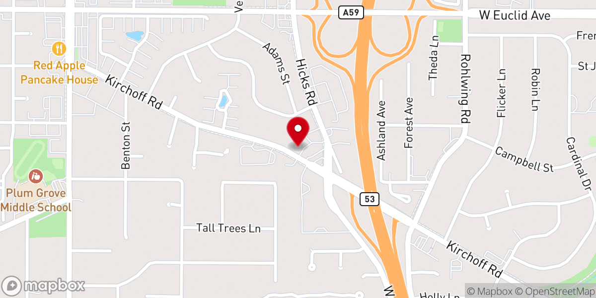 Map showing location of Chinese Baptist Church